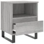 Mesita de noche madera de ingeniería gris Sonoma 40x35x50 cm de vidaXL, Mesitas de noche - Ref: Foro24-830648, Precio: 44,69 ...