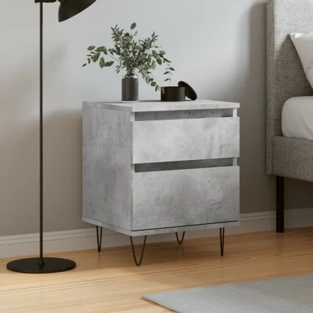 Concrete gray engineered wood bedside table 40x35x50 cm by vidaXL, Nightstands - Ref: Foro24-830676, Price: 46,57 €, Discount: %