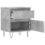 Concrete gray engineered wood bedside table 40x35x50 cm by vidaXL, Nightstands - Ref: Foro24-830676, Price: 47,32 €, Discount: %
