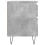 Concrete gray engineered wood bedside table 40x35x50 cm by vidaXL, Nightstands - Ref: Foro24-830676, Price: 47,32 €, Discount: %
