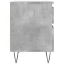 Mesita de noche madera de ingeniería gris hormigón 40x35x50 cm de vidaXL, Mesitas de noche - Ref: Foro24-830676, Precio: 46,5...