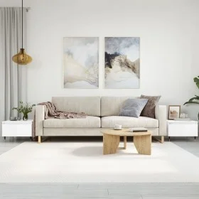 Center tables 2 pcs glossy white engineered wood 50x46x35 cm by vidaXL, Coffee table - Ref: Foro24-830849, Price: 57,41 €, Di...