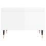 Mesas centro 2 uds madera ingeniería blanco brillo 50x46x35 cm de vidaXL, Mesas de centro - Ref: Foro24-830849, Precio: 57,41...