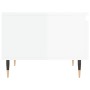 Mesas centro 2 uds madera ingeniería blanco brillo 50x46x35 cm de vidaXL, Mesas de centro - Ref: Foro24-830849, Precio: 57,41...