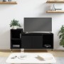 Schwarzer TV-Schrank aus Sperrholz, 100 x 35 x 55 cm von vidaXL, TV-Möbel - Ref: Foro24-831309, Preis: 65,32 €, Rabatt: %