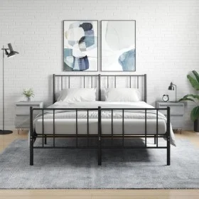 Bedside table 2 pcs Sonoma gray engineered wood 40x35x50 cm by vidaXL, Nightstands - Ref: Foro24-830681, Price: 75,26 €, Disc...