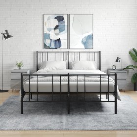 Nachttisch 2 Stk. Sonoma graues Holzwerkstoff 40x35x50 cm von vidaXL, Nachttische - Ref: Foro24-830681, Preis: 76,25 €, Rabat...