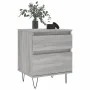 Mesita de noche 2 uds madera ingeniería gris Sonoma 40x35x50 cm de vidaXL, Mesitas de noche - Ref: Foro24-830681, Precio: 75,...