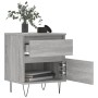 Bedside table 2 pcs Sonoma gray engineered wood 40x35x50 cm by vidaXL, Nightstands - Ref: Foro24-830681, Price: 76,25 €, Disc...