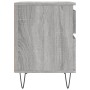 Bedside table 2 pcs Sonoma gray engineered wood 40x35x50 cm by vidaXL, Nightstands - Ref: Foro24-830681, Price: 76,25 €, Disc...