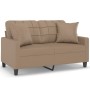 2-seater sofa with cappuccino synthetic leather cushions 120 cm by vidaXL, Sofas - Ref: Foro24-3200802, Price: 202,87 €, Disc...