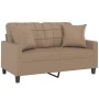 2-seater sofa with cappuccino synthetic leather cushions 120 cm by vidaXL, Sofas - Ref: Foro24-3200802, Price: 202,87 €, Disc...