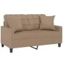 2-seater sofa with cappuccino synthetic leather cushions 120 cm by vidaXL, Sofas - Ref: Foro24-3200802, Price: 198,97 €, Disc...