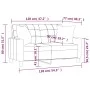 2-seater sofa with cappuccino synthetic leather cushions 120 cm by vidaXL, Sofas - Ref: Foro24-3200802, Price: 198,97 €, Disc...