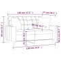 2-Sitzer-Sofa mit Cappuccino-Kunstlederkissen 120 cm von vidaXL, Sofas - Ref: Foro24-3200802, Preis: 202,87 €, Rabatt: %