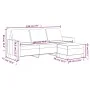 3-Sitzer-Sofa mit cremefarbenem Kunstlederhocker 180 cm von vidaXL, Sofas - Ref: Foro24-3201025, Preis: 304,18 €, Rabatt: %