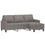 3-seater sofa with stool in taupe gray fabric 180 cm by vidaXL, Sofas - Ref: Foro24-3201044, Price: 353,42 €, Discount: %