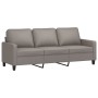 3-Sitzer-Sofa mit Hocker aus taupegrauem Stoff, 180 cm von vidaXL, Sofas - Ref: Foro24-3201044, Preis: 360,30 €, Rabatt: %