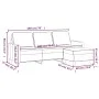 3-Sitzer-Sofa mit Hocker aus dunkelgrauem Stoff, 180 cm von vidaXL, Sofas - Ref: Foro24-3201038, Preis: 339,19 €, Rabatt: %