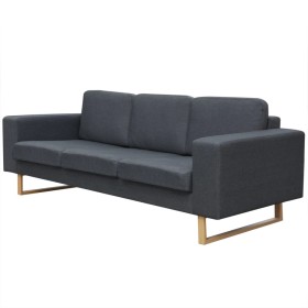 3-Sitzer-Sofa aus dunkelgrauem Stoff von vidaXL, Sofas - Ref: Foro24-243187, Preis: 420,46 €, Rabatt: %