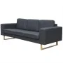 3 seater sofa dark gray fabric by vidaXL, Sofas - Ref: Foro24-243187, Price: 413,95 €, Discount: %