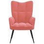 Rosa Samt-Entspannungsstuhl von vidaXL, Sessel - Ref: Foro24-328077, Preis: 111,70 €, Rabatt: %