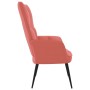 Rosa Samt-Entspannungsstuhl von vidaXL, Sessel - Ref: Foro24-328077, Preis: 111,70 €, Rabatt: %