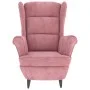 Rosa Samtsessel von vidaXL, Sessel - Ref: Foro24-324063, Preis: 246,43 €, Rabatt: %