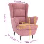 Rosa Samtsessel von vidaXL, Sessel - Ref: Foro24-324063, Preis: 269,47 €, Rabatt: %