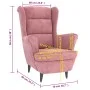 Rosa Samtsessel von vidaXL, Sessel - Ref: Foro24-324063, Preis: 246,43 €, Rabatt: %