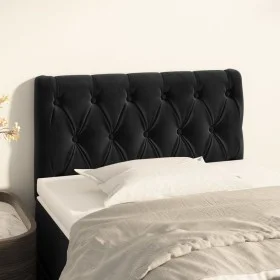 Kopfteil aus schwarzem Samt, 80 x 7 x 78/88 cm von vidaXL, Kopf- und Fußteile - Ref: Foro24-346308, Preis: 42,94 €, Rabatt: %