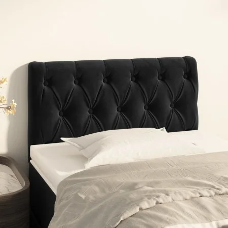 Kopfteil aus schwarzem Samt, 80 x 7 x 78/88 cm von vidaXL, Kopf- und Fußteile - Ref: Foro24-346308, Preis: 42,94 €, Rabatt: %