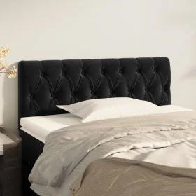 Kopfteil aus schwarzem Samt, 100 x 7 x 78/88 cm von vidaXL, Kopf- und Fußteile - Ref: Foro24-346336, Preis: 47,94 €, Rabatt: %
