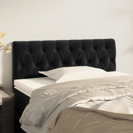 Kopfteil aus schwarzem Samt, 100 x 7 x 78/88 cm von vidaXL, Kopf- und Fußteile - Ref: Foro24-346336, Preis: 48,65 €, Rabatt: %