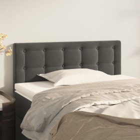 Cabecero de terciopelo gris oscuro 80x5x78/88 cm de vidaXL, Cabeceros y pies de cama - Ref: Foro24-346411, Precio: 35,59 €, D...