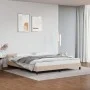 Cappuccino synthetic leather headboard bed frame 160x200cm by vidaXL, Beds and slatted bases - Ref: Foro24-347512, Price: 125...