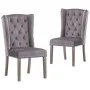 Sillas de comedor 2 unidades terciopelo gris de vidaXL, Sillas de comedor - Ref: Foro24-3055850, Precio: 411,35 €, Descuento: %