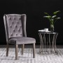Dining chairs 2 units gray velvet by vidaXL, dining chairs - Ref: Foro24-3055850, Price: 418,77 €, Discount: %