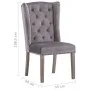 Sillas de comedor 2 unidades terciopelo gris de vidaXL, Sillas de comedor - Ref: Foro24-3055850, Precio: 411,35 €, Descuento: %