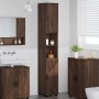 Mueble de baño alto con puerta Marrón roble 30 x 35 x 192 cm
