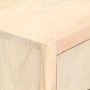 Mesita de noche de madera maciza de mango dorado 40x30x50 cm de vidaXL, Mesitas de noche - Ref: Foro24-286504, Precio: 159,05...