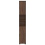 Mueble de baño alto con puerta Marrón roble 30 x 35 x 192 cm