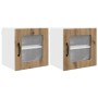 Gabinete de cocina 2 pcs Roble artesanal 40 x 31 x 40 cm