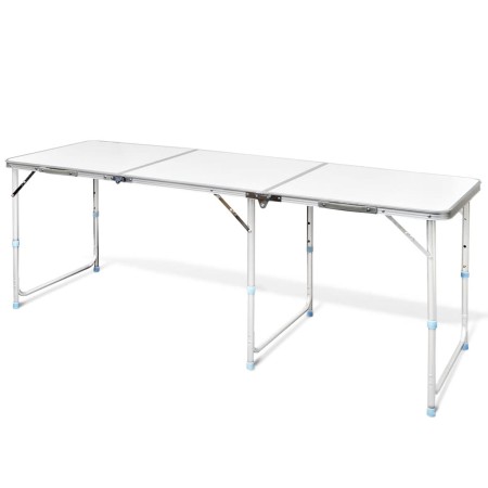 Klappbarer Campingtisch aus Aluminium 180 x 60 cm von vidaXL, Campingmöbel - Ref: Foro24-41326, Preis: 81,65 €, Rabatt: %