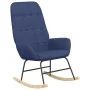 Rocking chair with blue fabric stool by vidaXL, Rocking chairs - Ref: Foro24-3097708, Price: 149,02 €, Discount: %
