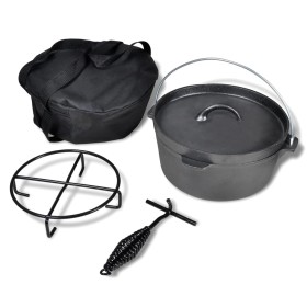 Holländischer Topf mit Zubehör, 4,2 L von vidaXL, Eisentöpfe - Ref: Foro24-41562, Preis: 47,60 €, Rabatt: %