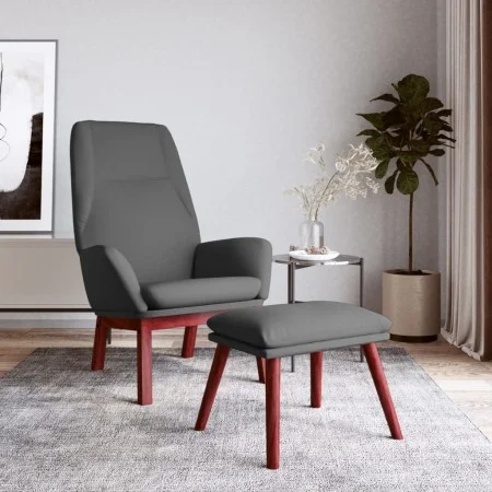 Entspannungssessel mit dunkelgrauem Stoffhocker von vidaXL, Sessel - Ref: Foro24-3097872, Preis: 150,52 €, Rabatt: %