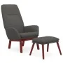 Entspannungssessel mit dunkelgrauem Stoffhocker von vidaXL, Sessel - Ref: Foro24-3097872, Preis: 150,52 €, Rabatt: %