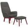 Sillón de relax con taburete tela gris oscuro de vidaXL, Sillones - Ref: Foro24-3097872, Precio: 152,94 €, Descuento: %