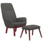 Entspannungssessel mit dunkelgrauem Stoffhocker von vidaXL, Sessel - Ref: Foro24-3097872, Preis: 150,52 €, Rabatt: %